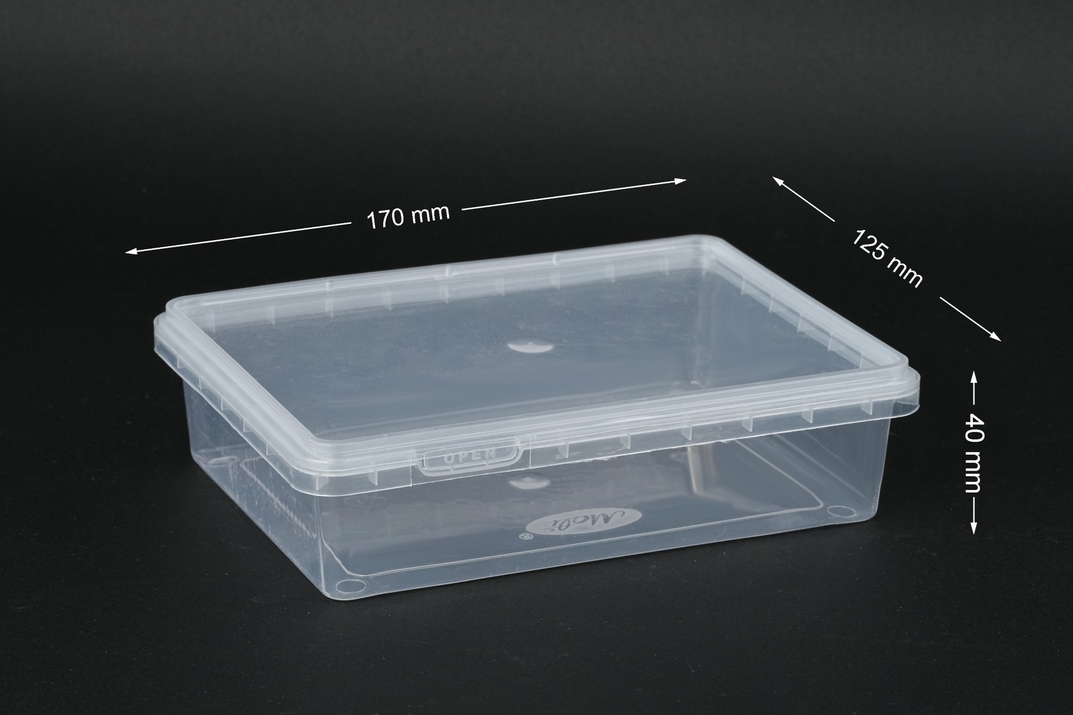 500gm Tamper-Proof Plastic Sweet Container — Sweets & Dryfruits