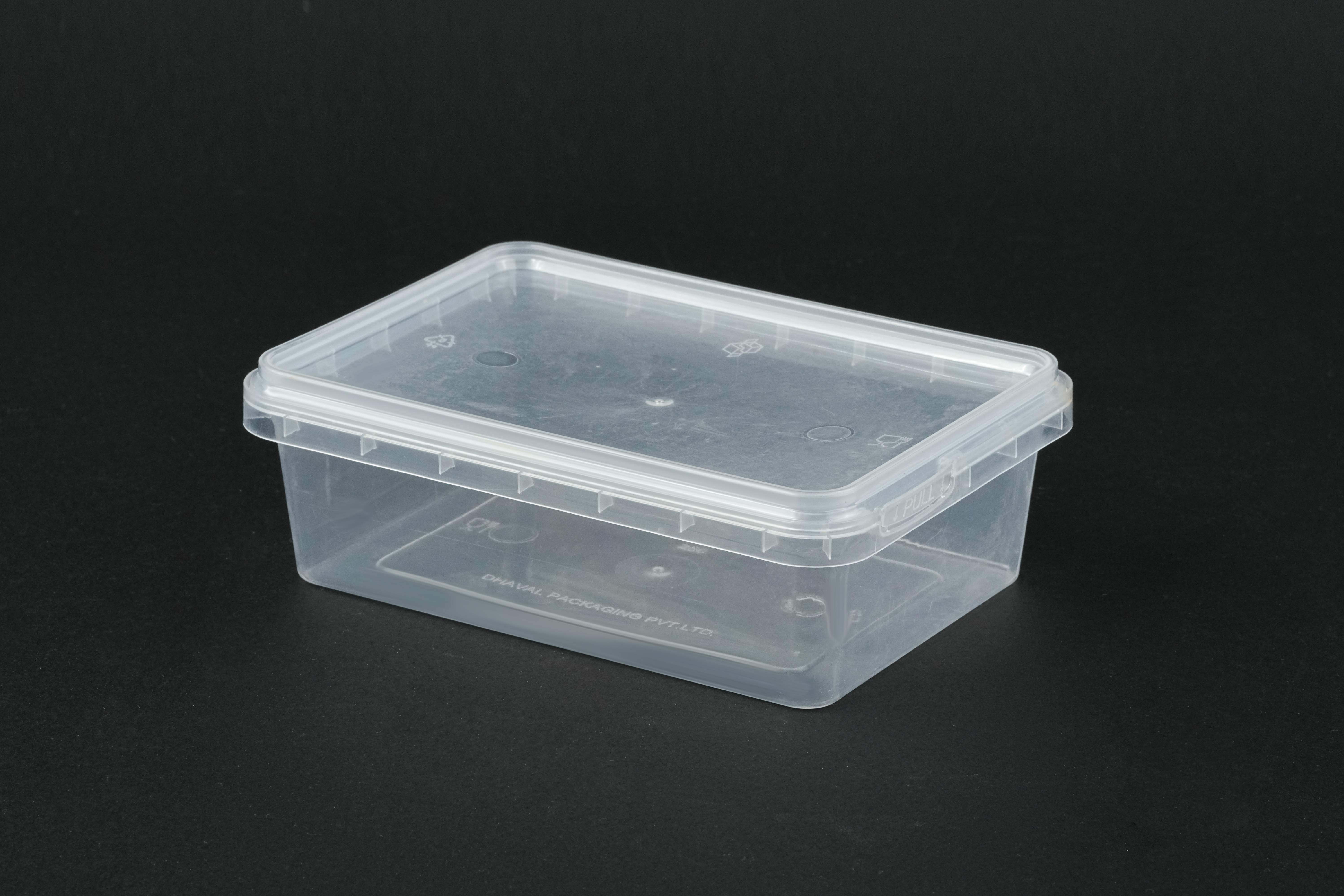 250gm Tamper-Proof Plastic Sweet Container — Sweets & Dryfruits