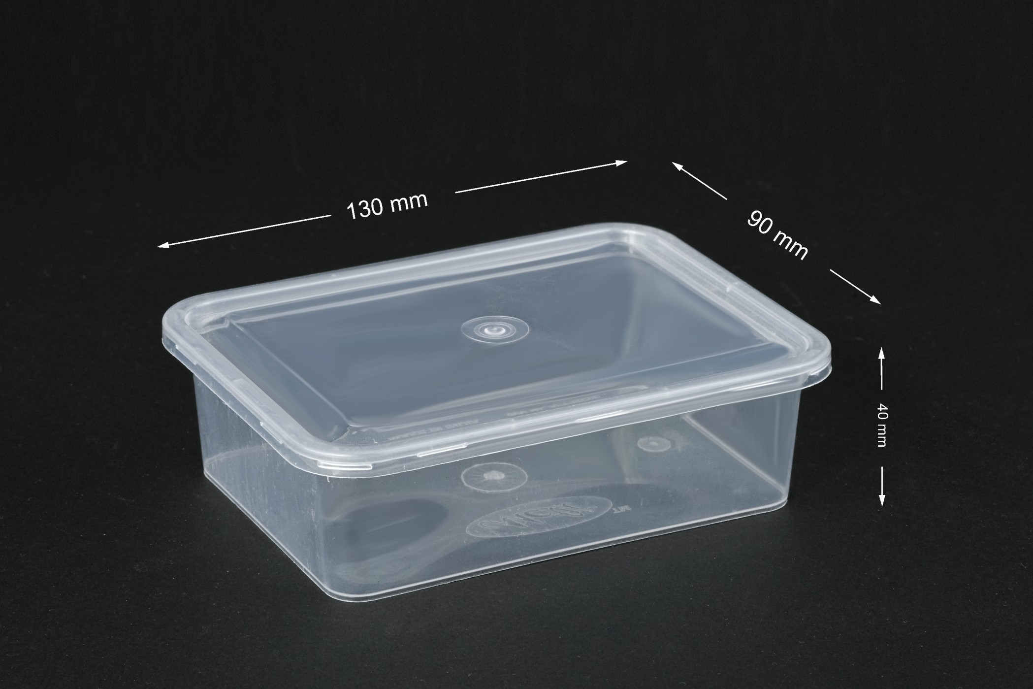 250gm Plain Plastic Sweet Container — Sweets & Dryfruits