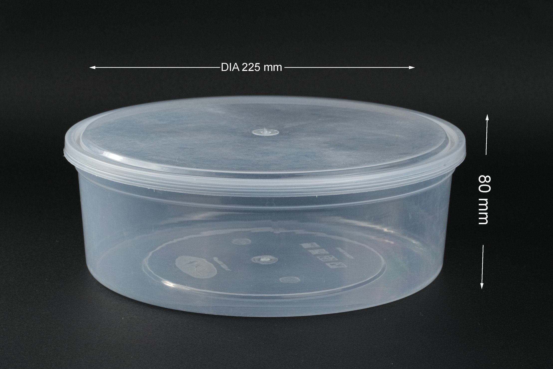 2500ml Plastic Ghever Container — Sweets & Dryfruits