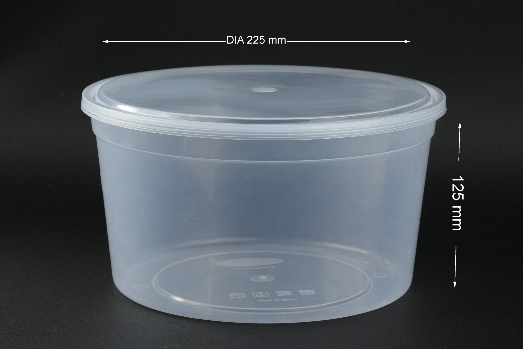 4000ml Plastic Ghever Container — Sweets & Dryfruits