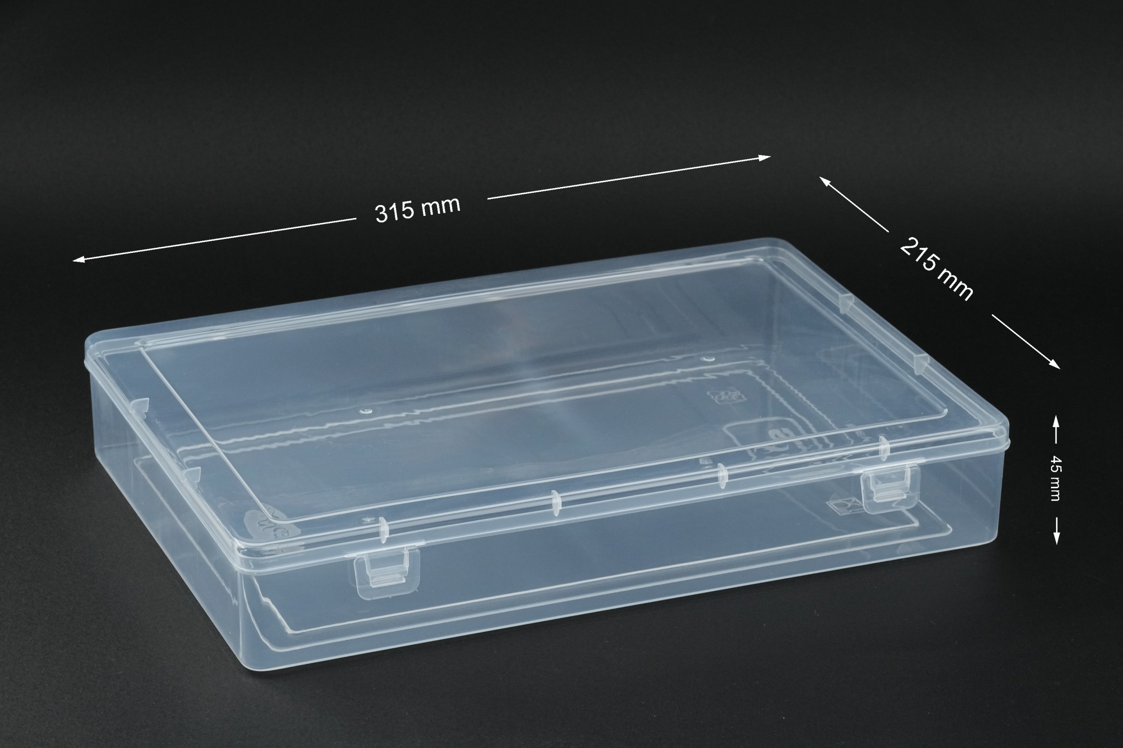 8 × 12 Transparent Plastic Saree Box — Plastic Saree Box