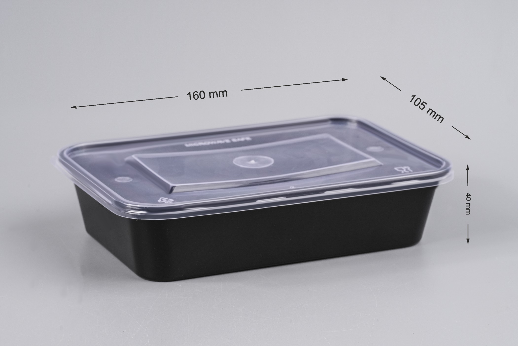 500 ml Rectangular Fast Food Container — image 1