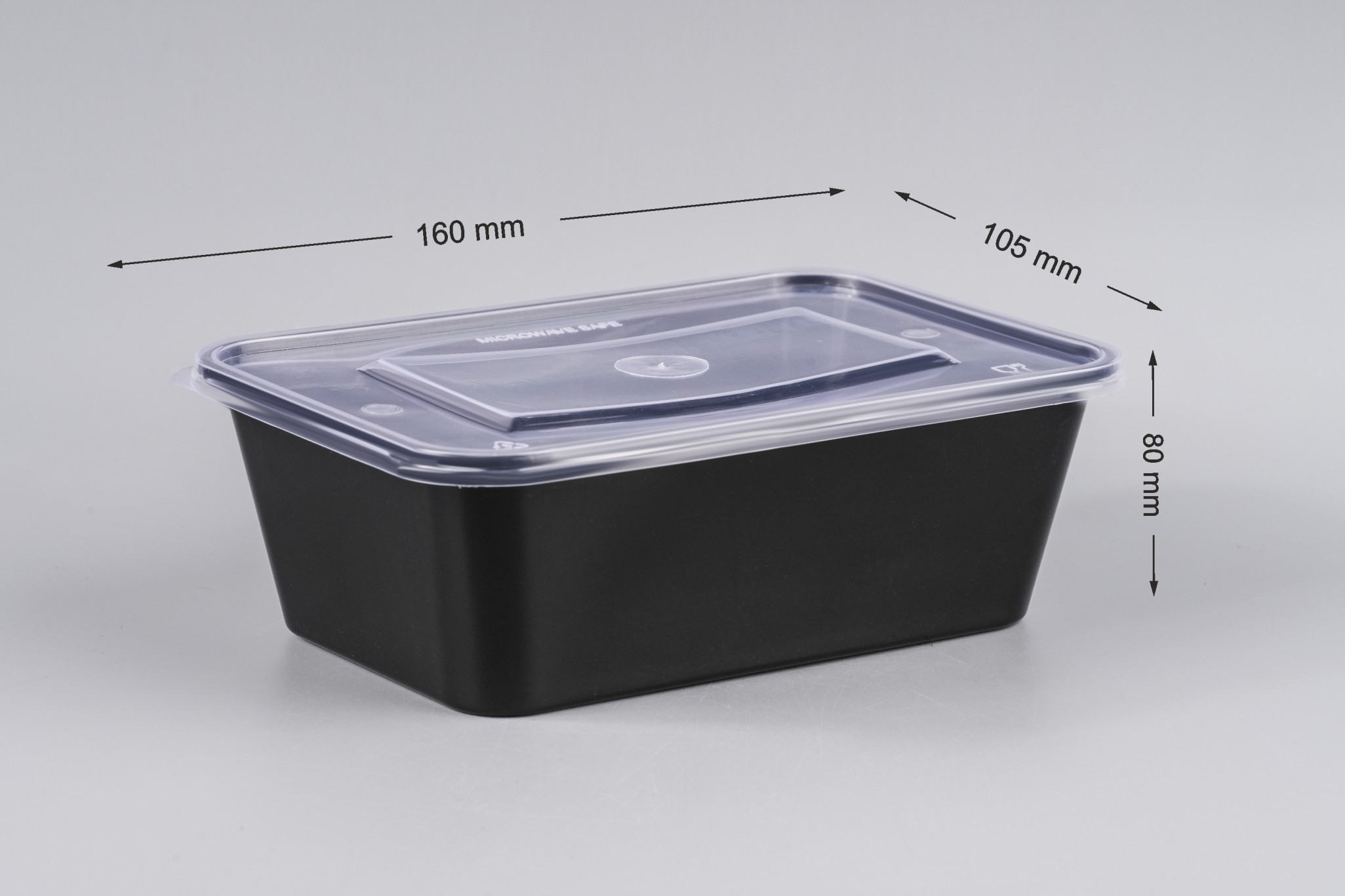 1000ml Rectangular Fast Food Container — Restaurant Pack