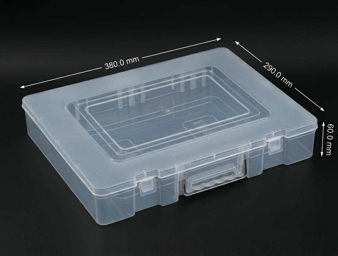 12x15  Rajkumari Transparent Plastic Saree Box — Plastic Saree Box