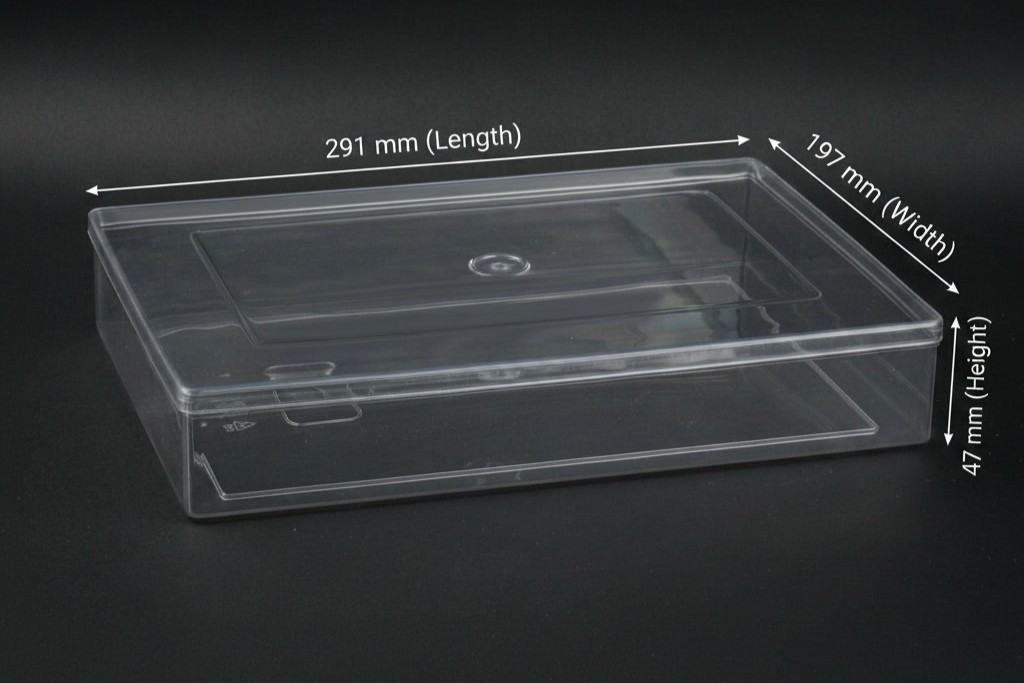 7.5×12 Crystal Transparent Saree Box — image 1