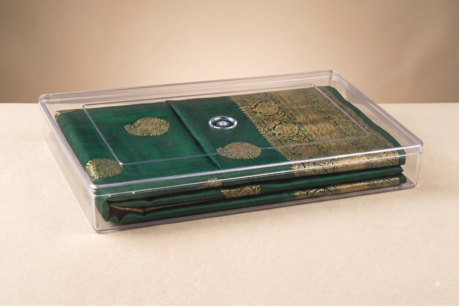 12×15×1.50 Crystal Transparent Saree Box — image 3