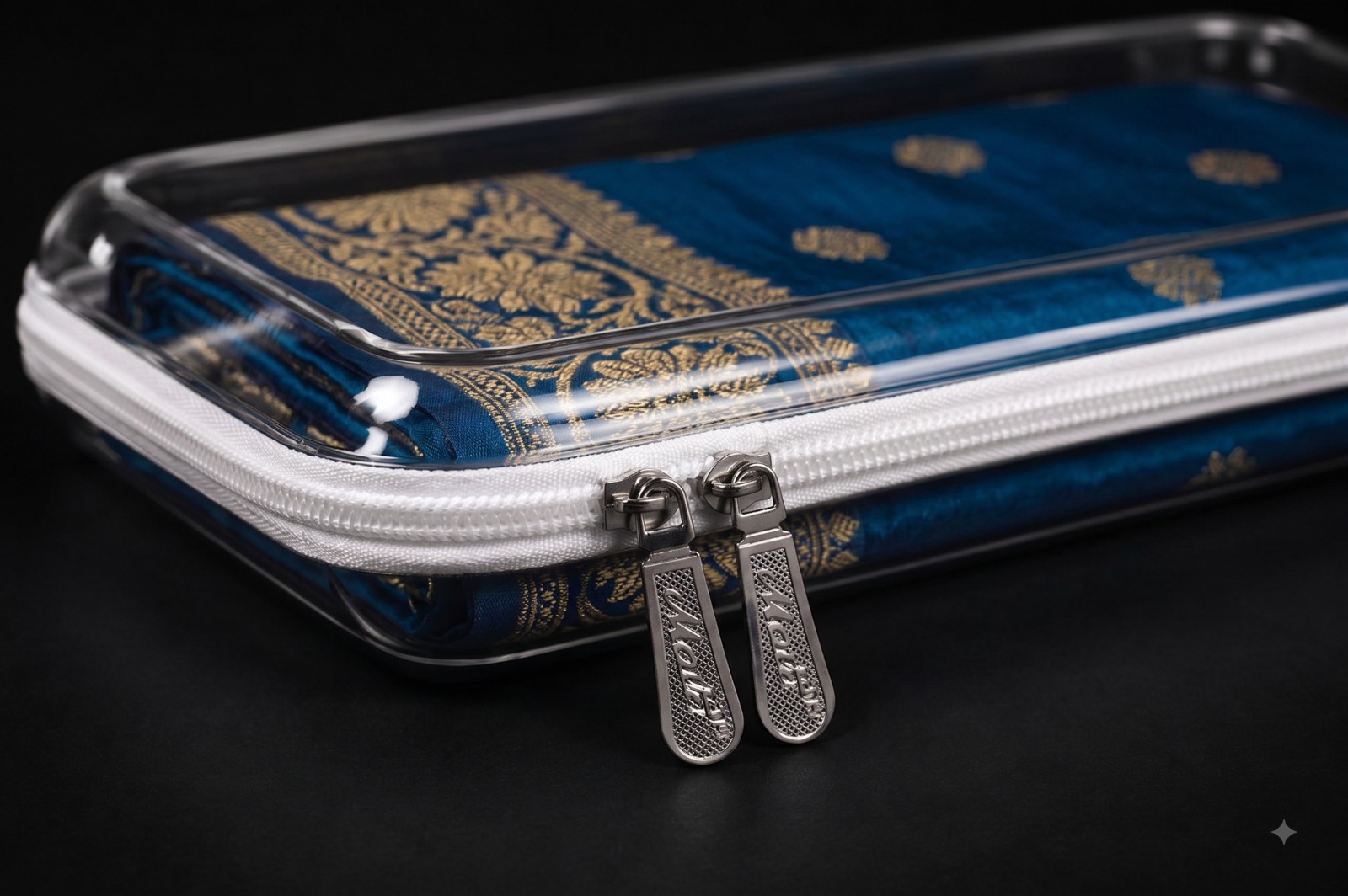 13.5x14.5 Crystal Transparent Saree Pouch — image 3